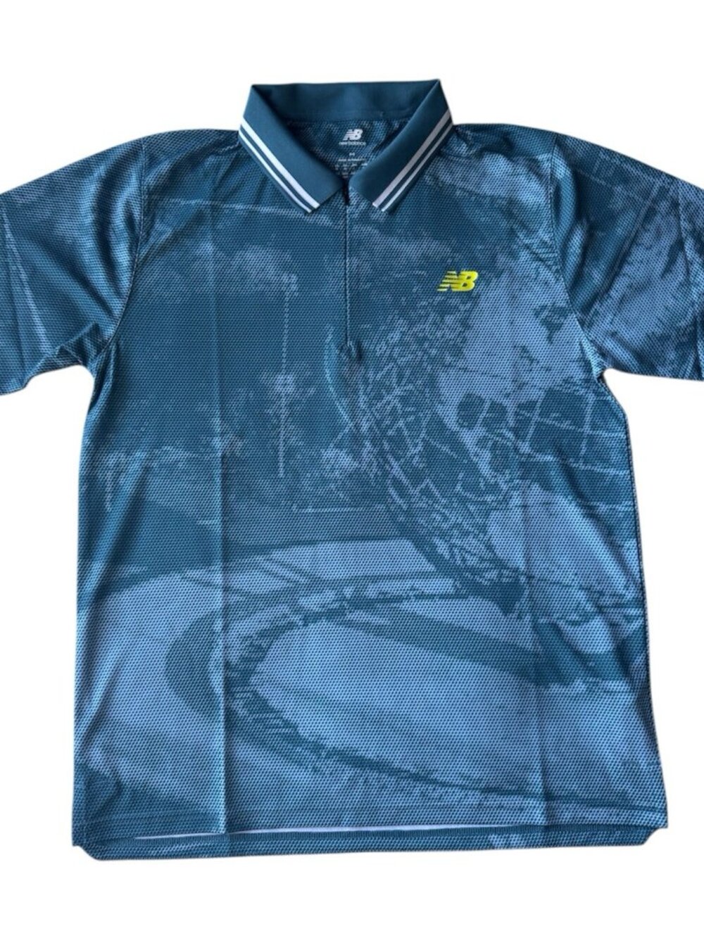 New Balance US Open Pro Issued Printed Tournament Men's Tennis Polo Size Medium